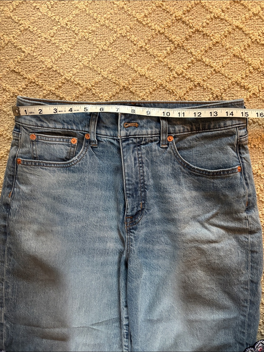 J. Crew Factory Light Blue Wide-Leg Jeans with Raw Hem - Picture 4 of 11